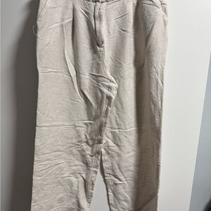 LOFT Cream Linen pants